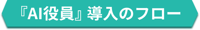 『AI役員』導入のフロー